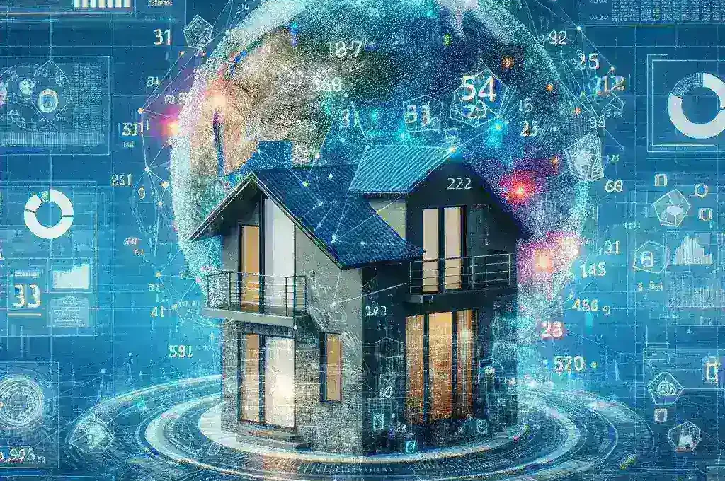 "Real Estate API diagram illustrating how technology integrates property data and market intelligence for enhanced decision-making in the real estate sector."