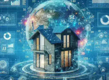 "Real Estate API diagram illustrating how technology integrates property data and market intelligence for enhanced decision-making in the real estate sector."
