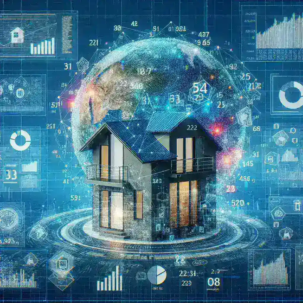 "Real Estate API diagram illustrating how technology integrates property data and market intelligence for enhanced decision-making in the real estate sector."