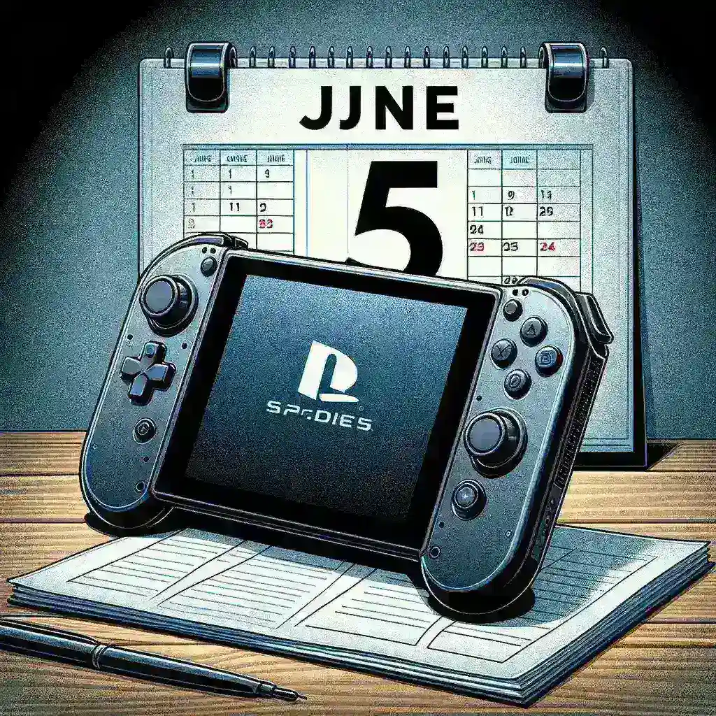 "Close-up of the Nintendo Switch 2 console and controllers, highlighting its sleek design and upgraded features, in an article discussing the June 5th launch and expectations."