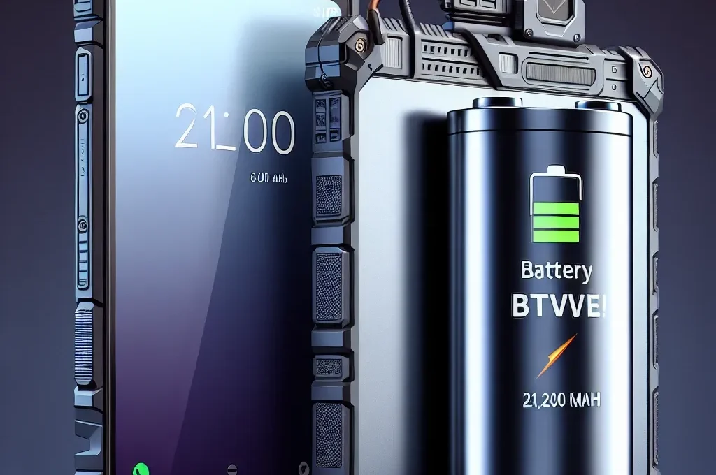 "Ulefone Armor 29 Ultra smartphone showcasing its rugged design and impressive 21,200 mAh battery capacity, ideal for outdoor enthusiasts and heavy users."