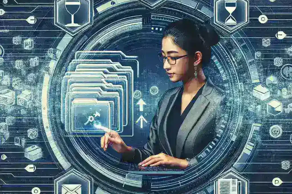 "Person adjusting export settings on a computer screen to keep file size under limit for optimal file management, as illustrated in the article 'How to Keep Export File Size Under a Certain Limit: Complete Guide for Optimal File Management'."