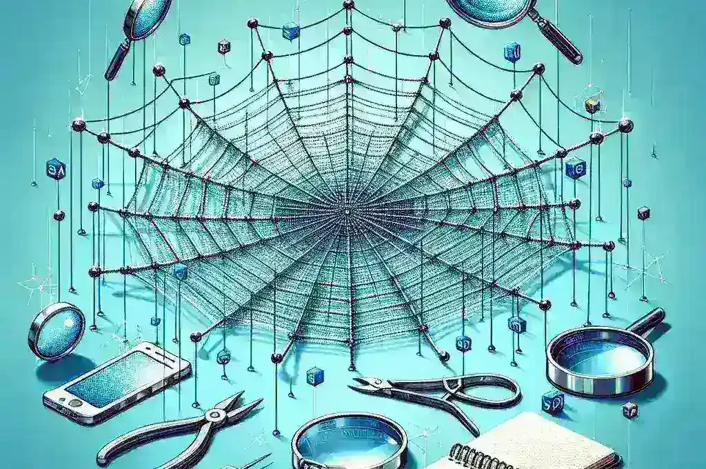 "Internal linking structure diagram illustrating effective strategies for enhancing SEO performance, featured in article 'How to Extract Internal Linking Structures: A Comprehensive Guide for SEO Success'"