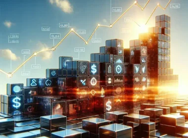 "Block financial services platform dashboard showcasing impressive quarterly revenue growth statistics and projections"