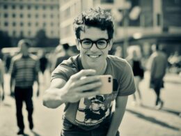 guy takes a selfie