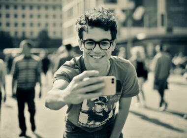 guy takes a selfie